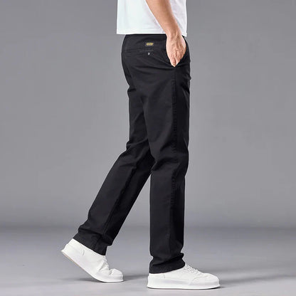 Brand Autumn New Stretch Men Casual Pants Straight Business Dress Formal Trousers Work Fashion Male Comfort Pants
