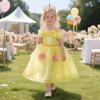 Cinderella Anna Elsa Costume Children Princess Dress for Girls Kids Cosplay Snow White Christmas Carnival Party Disguise Outfit