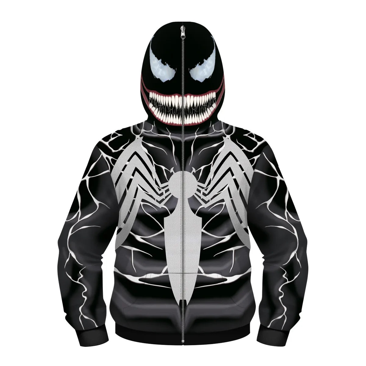 New AnimeSpider Man Iron Man Hoodie Kids Superhero Cosplay Jacket Boys Girls Zipper Star Wars Sweatshirt for Halloween Party