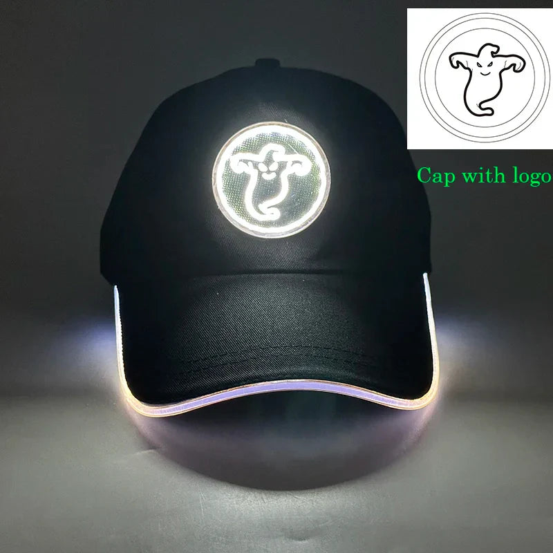 Baseball Caps Night Glow Light Cap Boys Girls Fashion Headwear Costumes Accessory Caps Hats