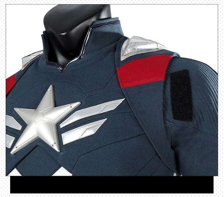New Superhero Cosplay Costume Captain Steve Rogers Suit Adult Men Halloween Comic Con Outfit Custom Made Superhero Jumpsuit