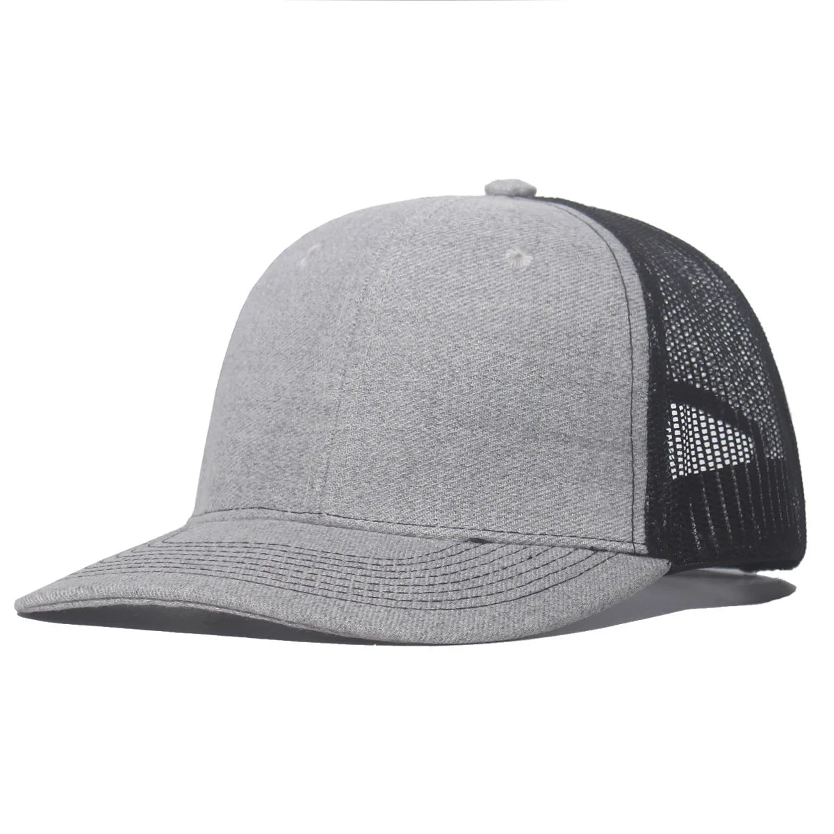 New Fashion Slight Curved Brim Baseball Cap For Men Women Summer Breakable Net Blank Truck Caps Sun Hat