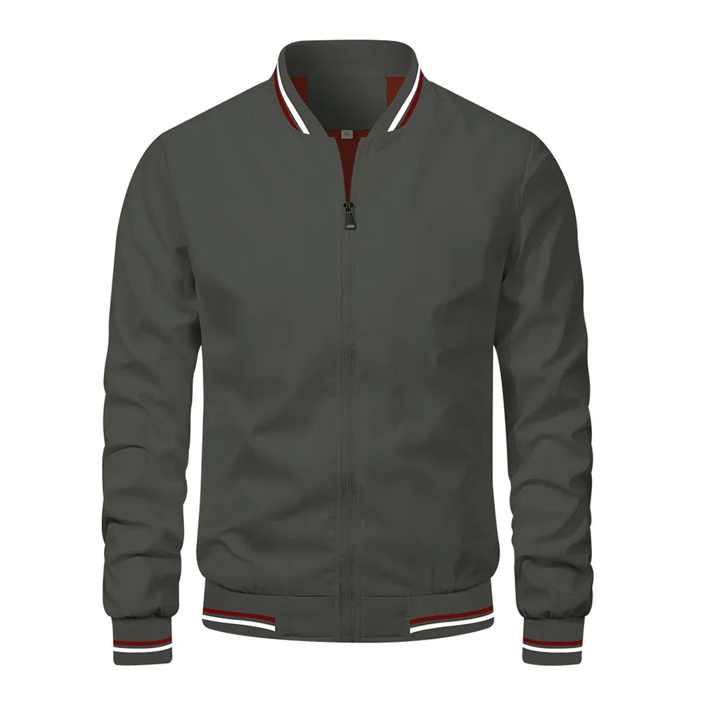 Spring Summer Bomber Jacket Men Black Casual Slim Fit Baseball Mens Jackets New Autumn Fashion High Quality Jackets for Men