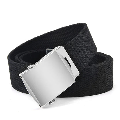1Pcs New Fashion Unisex Tactical Waist Belt Jeans Male Casual Men Women Belt Canvas 3.0cm Webbing Waistband Ceinture Femme Belts
