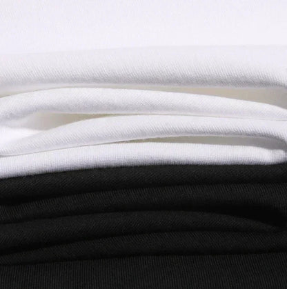 Plus Size T-shirt 2025 Summer Men's Street Trend Animation Mewtwo Printing Casual Versatile Harajuku