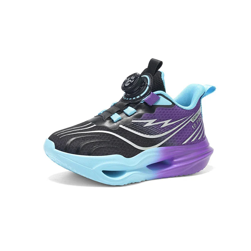 Children‘s Basketball Shoes Non-slip Breathable Sports Training Shoes Outdoor Lace-up Boys Girls Jogging Shoes Mesh Gym Sneakers