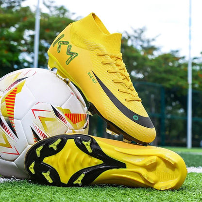 New Men Match Football Boots Ankle Non-Slip TF/FG Professional Soccer Shoes Boys Sneakers Comfortable Sports Shoes Unisex