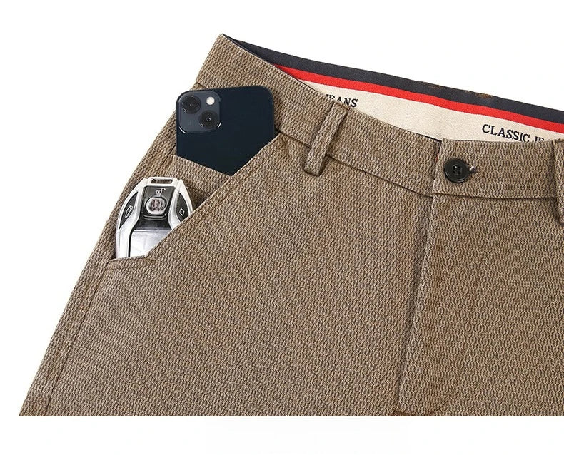 Korean Fashion Lyocell Casual Pants Men's New Spring Breathable Straight Elastic High Quality Daily Streetwear Male Trousers