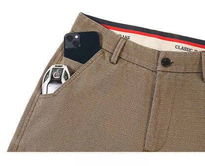Korean Fashion Lyocell Casual Pants Men's New Spring Breathable Straight Elastic High Quality Daily Streetwear Male Trousers