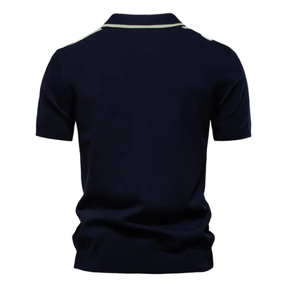 Brand Men's Striped Mesh Polo Shirt for High Quality Breathable Fabric Stylish Casual Male Polo Shirts ﻿