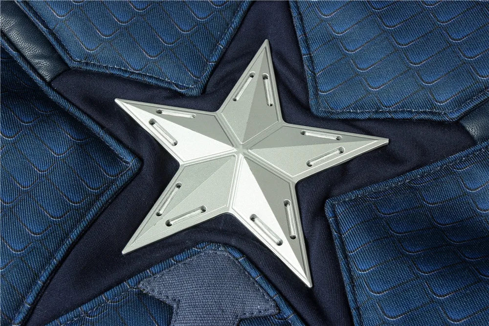 Civil War 4 Captain Cosplay Cosplay Superhero Chris Evans Adult Men Uniform Outfit Suit Halloween Vest Full Set