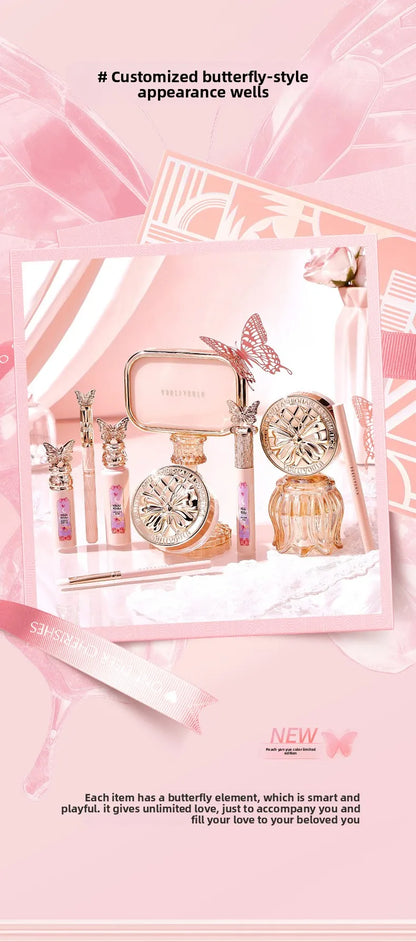 Make Up Sets Cosmetics Full Set Makeup Kit Lipstick Eyeshadow Eyebrow Pen Air Cushion BB Cream Mascara 9 Pcs Makeup Gift Box
