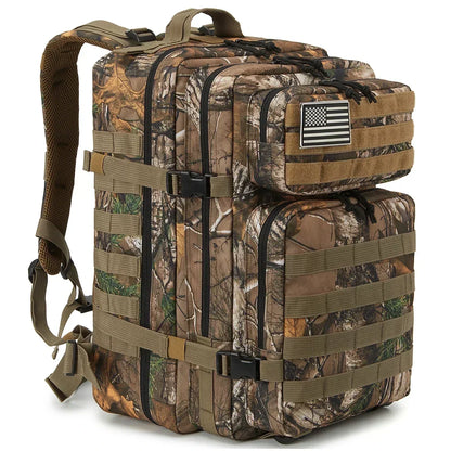 45L Tactical Backpack Large Capacity Outdoor Rucksack 3 Day Fitness Hiking Bag Hiking Camping Gear Backpacks