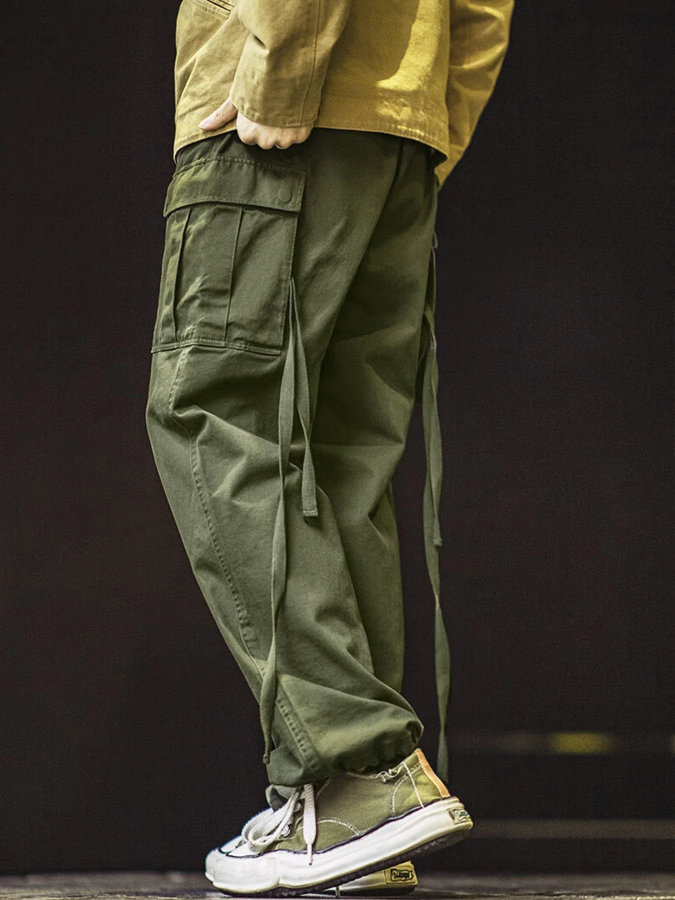 Vintage M51 multi-pocket tactical pants, men's pure cotton cargo pants, outdoor casual long pants for spring, autumn and winter