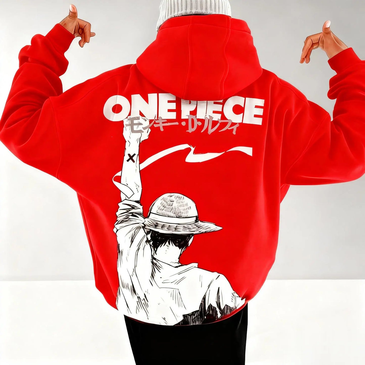 Anime Hoodie Men Women Pullover Sweatshirt Luffy Graphic Print Oversized Casual Streetwear Y2k Autumn Fashion Unisex