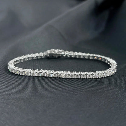 Full Moissanite Tennis Bracelet 925 Silver Plated 18k Gold for Women Man Wedding Party Fine Jewelry Can Pass Diamond Test