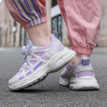 Spring and autumn children's shoes girls' school students leisure sports running shoes basketball children outdoor tennis shoes