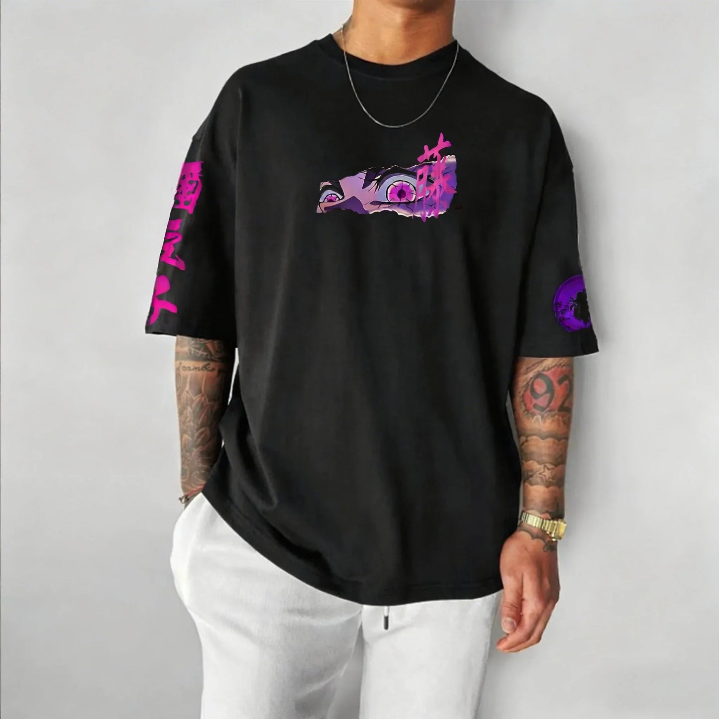Printed T-shirt 2026 Men's and Women's Autumn/Winter New Harajuku Large Loose Casual Parent Child Top