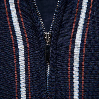Men's Stripe Polo Shirt Old Money Style Short Sleeve Soft Breathable Casual Elegant Fabric for Comfortable Wear