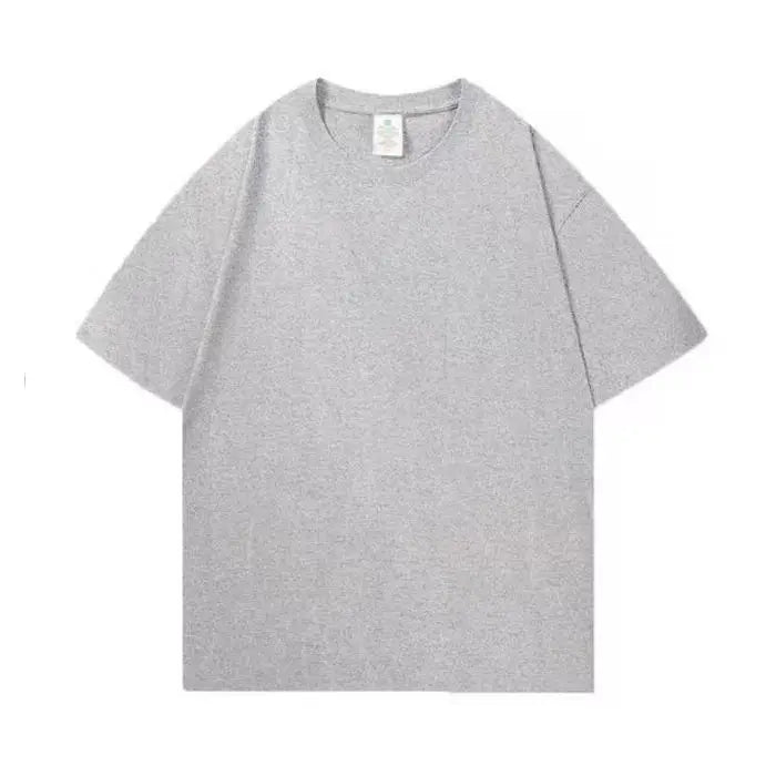 Summer 100% Cotton Oversized T shirts for Women Men Brown Casual Female Korean Streetwear Tees Unisex Basic Solid Young Cool Top