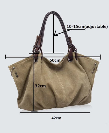 2024 New Arrival Women's Bag Fashion Casual Canvas Bag Large Capacity Handbag Shoulder Messenger Bag Many Colors BD866