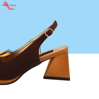 Design Italian Women Shoes and Bag Set in Green Color High Quality Comfortable Heels with Appliques for Wedding