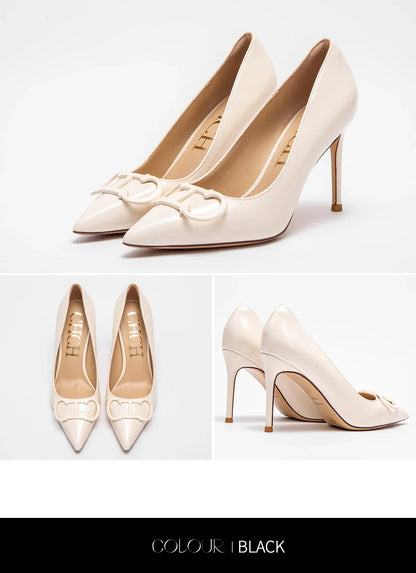Woman shoes  High Heels New Pointed Metal Buckle Party Carnival Women's Shoes 9cm