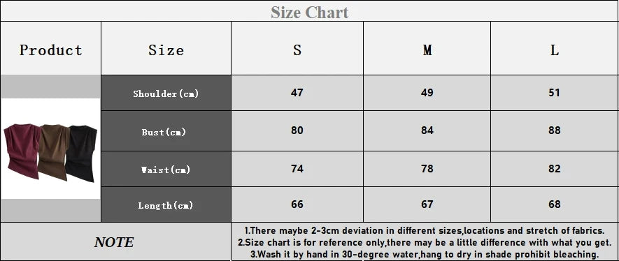 2025 Summer Asymmetric Tank Women Wine Red/Brown/Black Ruched Sleeve Office&Party Tops Breathable Stretchy Slim Fit Streetwear