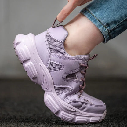 Protective Shoes For Women Men Work Sneakers Fashion Safety Shoes Anti-smash Anti-puncture Indestructible Shoes Work Boot