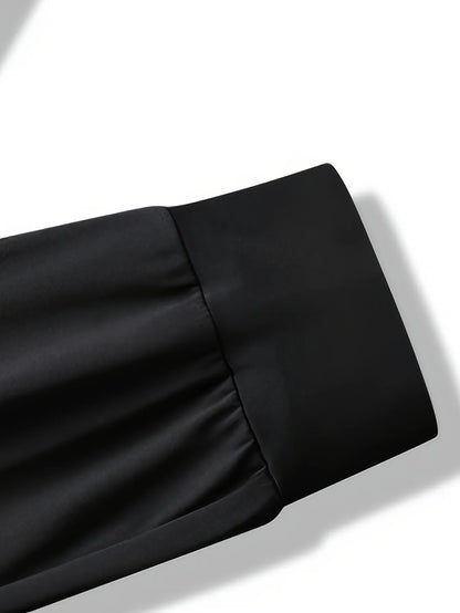 Men's waist drawstring quick drying high elasticity solid color sports training outdoor pants with zipper pocket