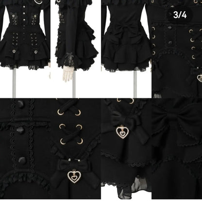 Liz Japanese-style Sweet Cross-ribbon Multi-layer Lace Back Bow Skirt 2026 Spring-summer New Cute Girl Princess Short Skirt