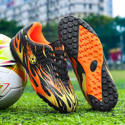New Kid Match Boys Professional Football Boots Sneakers Soccer Shoes Comfortable Outdoor Match Non-Slip Sports Shoes Unisex