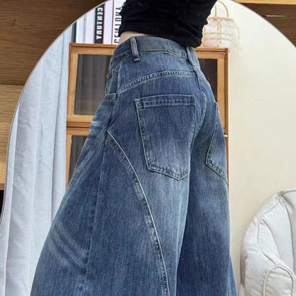 Calça Jeans Feminina Casual Vintage Reta