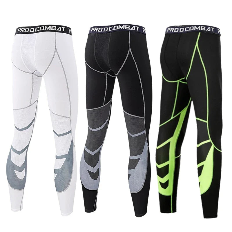 Mens Compression Sweatpants Male Tights Sport Pants for Gym Fitness Running Joggings Workout Trousers Dry Fit Leggings