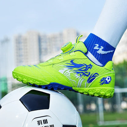 Children's Soccer Shoes TF Breathable Lightweight Major Training Shoes Boy Wear-resistant Sneakers Youth Match Kids Soccer Shoes