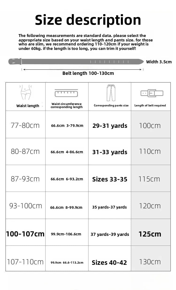 Top-quality cowhide and leather men's belt, fashionable and casual luxury brand jeans belt, multifunctional design men's belt