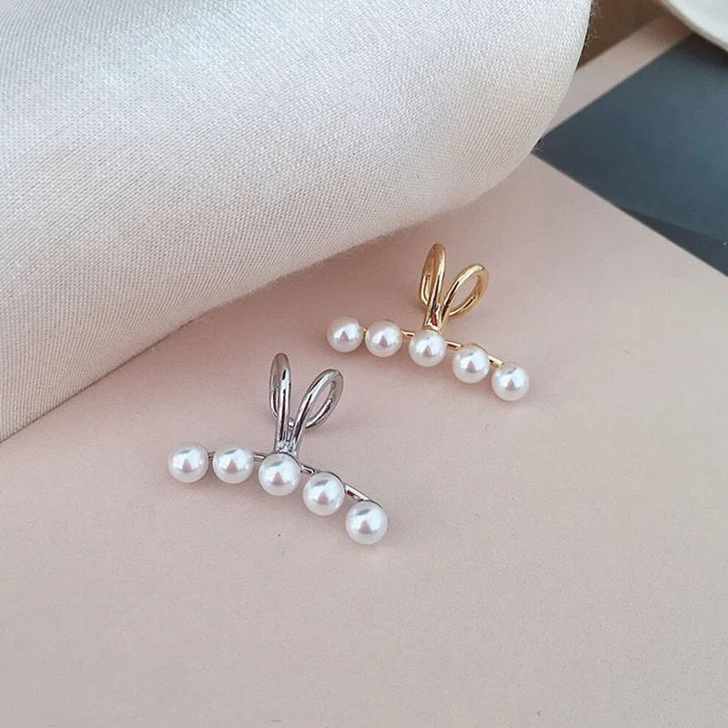 Fashion Exquisite Crystal Zerconia Ear Cuff Earrings for Woman Non Piercing Leaf Clip Earrings Christmas Jewelry Gift