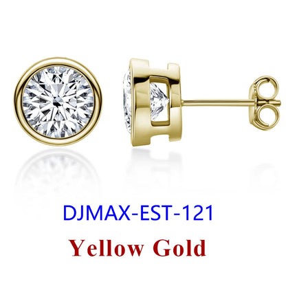 0.5-2ct Moissanite Diamond Stud Earrings for Women Original 925 Sterling Silver Lady's Moissanite Earring New 2026