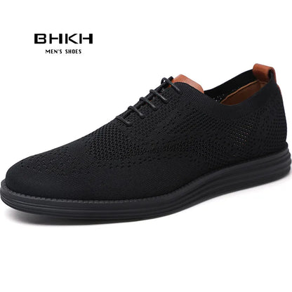 Male Sneakers Summer Knitted Mesh Casual Shoes Lightweight Casual Shoes Breathable Walking Footwear Shoes For Men