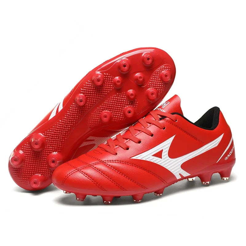 Men Football Boots Soccer Shoes Breathable Professional Turf Outdoor Non-slip Long Spikes Adult Ultralight Training Futsal