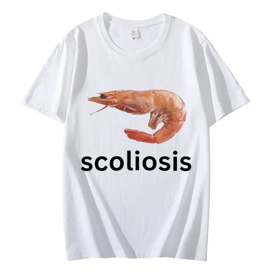 Funny Shrimp Meme T-shirt Unisex Fashion Casual T-shirts Summer Short Sleeve T Shirts Streetwear Women T Shirts