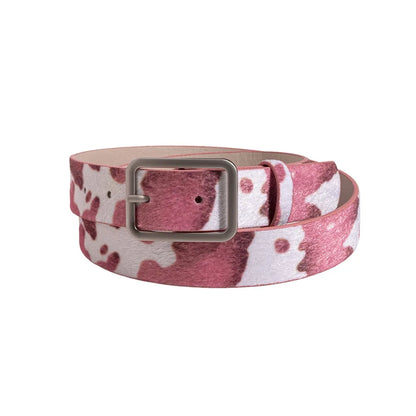 Japanese Style Square Buckle Women Belt with Shine Rhinestone PU Leather Gothic Waist Belts Leopard Punk Waistband