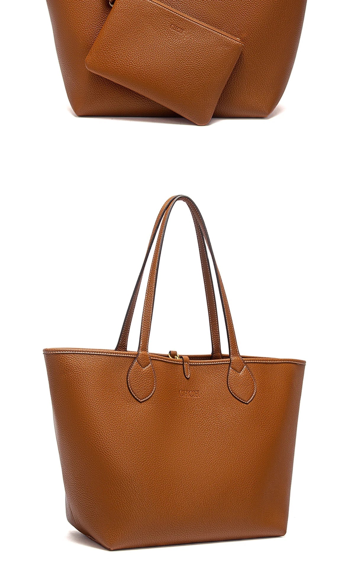 Women's Tote Bag 2025 Autumn New Coffee Color Handbag Double sided Mother Child Casual Shopping Bag