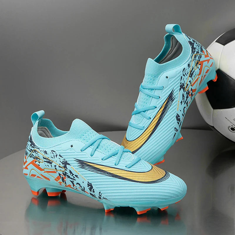 2025 Football Shoes Tiempo Legend 10 Elite FG Wear Resistant Shock Absorption Comfortable Anti-slip Round Head Long Spike