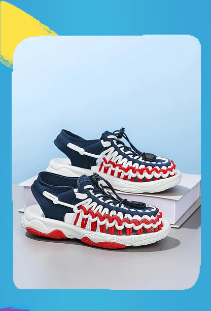 Hot Sale Kids Sports Sandals Summer Boys Beach Shoes Outdoor Sneakers Sandals Rubber Non-slip Casual Sandals for Children