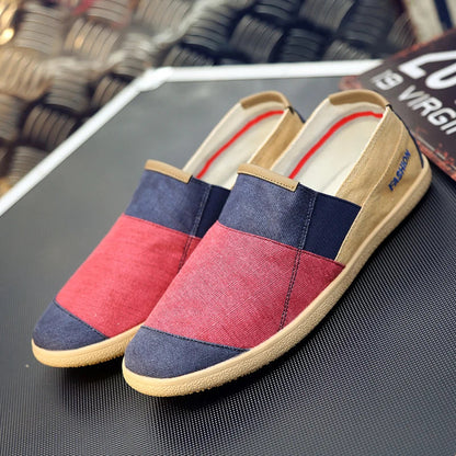 Fisherman's Shoes Fashion Flat Canvas Sneakers Slip On Men's Espadrilles Walking Casual Shoes For Men Loafers Summer