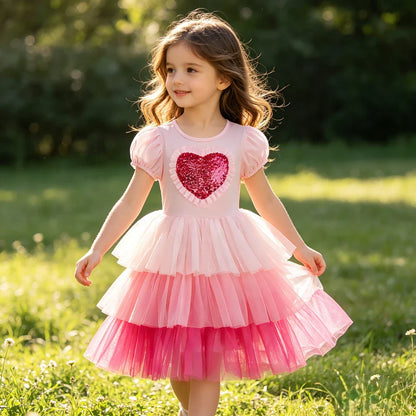 2026 Kids Birthday Party Costume Summer Dresses Child Sleeping Beauty Girls Princess Dress Up Christmas Cute Baby Girl Clothes