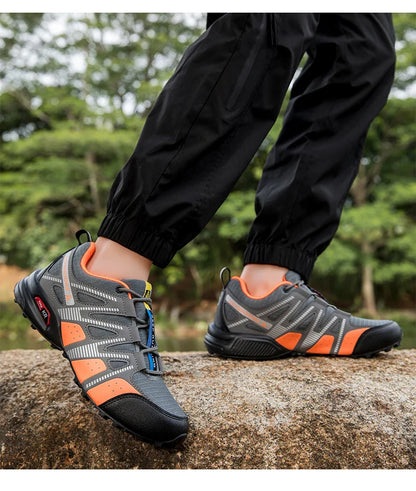 Sapatos de Caminhada Masculinos e Femininos Impermeáveis para Exteriores Tênis de Treino com Cadarço para Escalada Trekking Tênis de Montanha para Caminhada e Caça Tênis Táticos