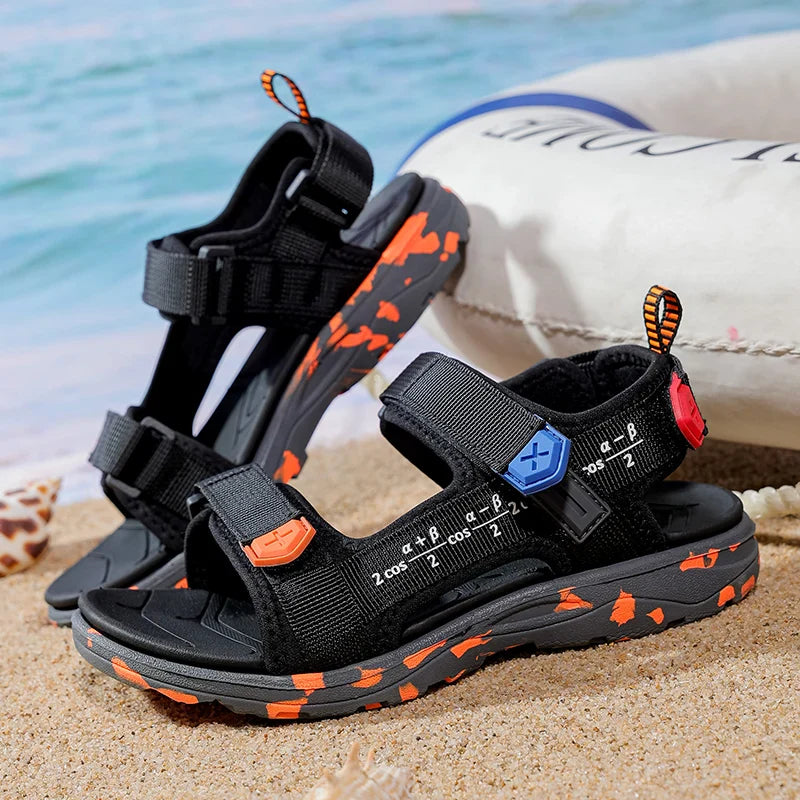 Summer Sandals for Boys Girls Non-Slip Outdoor Children Beach Shoes Lightweight Soft Sole Breathable Kids Walking Sandalias