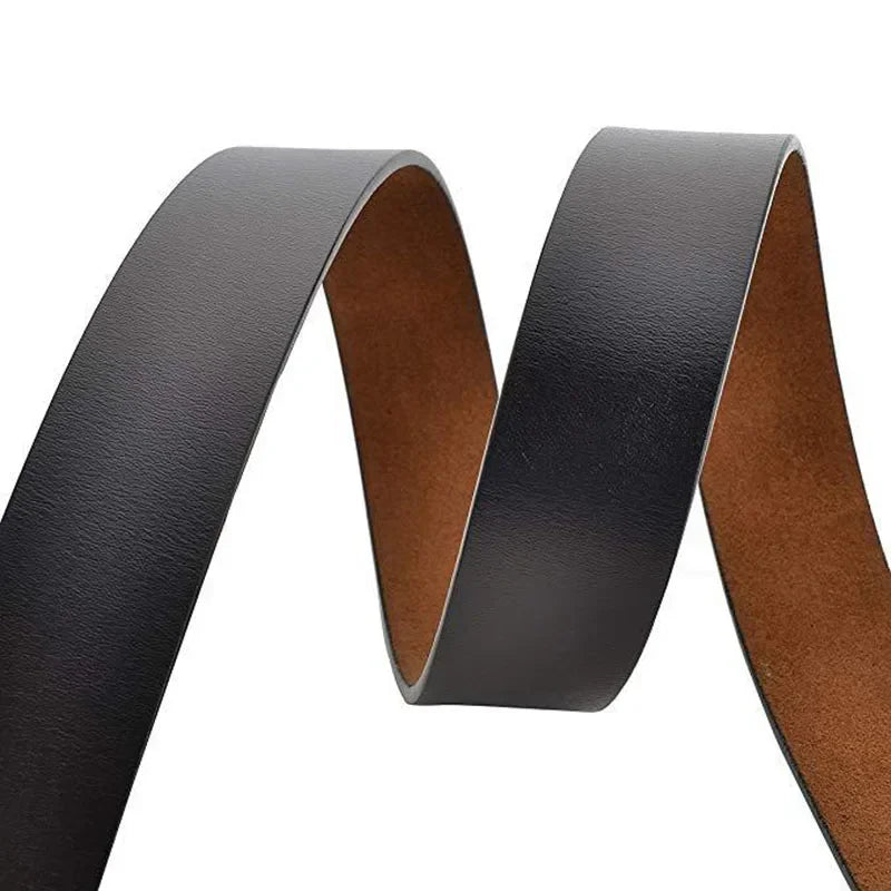 2024 Genuine Leather Belt Men 140 150 160 170cm Large Size Luxury Designer Belts Split Leather High Quality Waist Belt